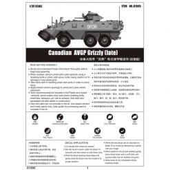 01505 | Trumpeter 1/35 Canadian Grizzly AVGP Armoured Vehical Scaled Plastic Model Kit -Mini Crafters Store TRU 01505 66 1200x800 1