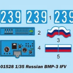 01528 | Trumpeter 1/35 Russian BMP-3 Infantry Fighting Tank Scaled Plastic Model Kit -Mini Crafters Store TRU 01528 52 1200x800 1