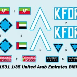 01531 | Trumpeter 1/35 United Arab Emirates BMP-3 Tank Scaled Plastic Model Kit -Mini Crafters Store TRU 01531 53 1200x800 1