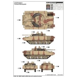 01532 | Trumpeter 1/35 United Arab Emirate BMP-3 Tank W/ ERA Titles & Screens Scaled Plastic Model Kit -Mini Crafters Store TRU 01532 61 1200x800 1