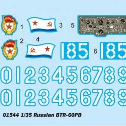 01544 | Trumpeter 1/35 Russian BTR-60PB Armoured Personnel Carrier Scaled Plastic Model Kit -Mini Crafters Store TRU 01544 53 1200x800 1
