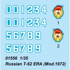 01556 | Trumpeter 1/35 Russian 1972 T-62 ERA Tank Scaled Plastic Model Kit -Mini Crafters Store TRU 01556 53 1200x800 1