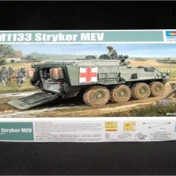 01559 | Trumpeter 1/35 M1133 Stryker Medical Evacuation Vehicle Scaled Plastic Model Kit -Mini Crafters Store TRU 01559 56 1200x800 1