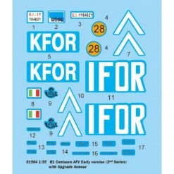 01564 | Trumpeter 1/35 B1 Centauro AFV (Early Version) 2nd Series Armoured Car W/ Upgrades Scaled Plastic Model Kit -Mini Crafters Store TRU 01564 11 1200x800 1