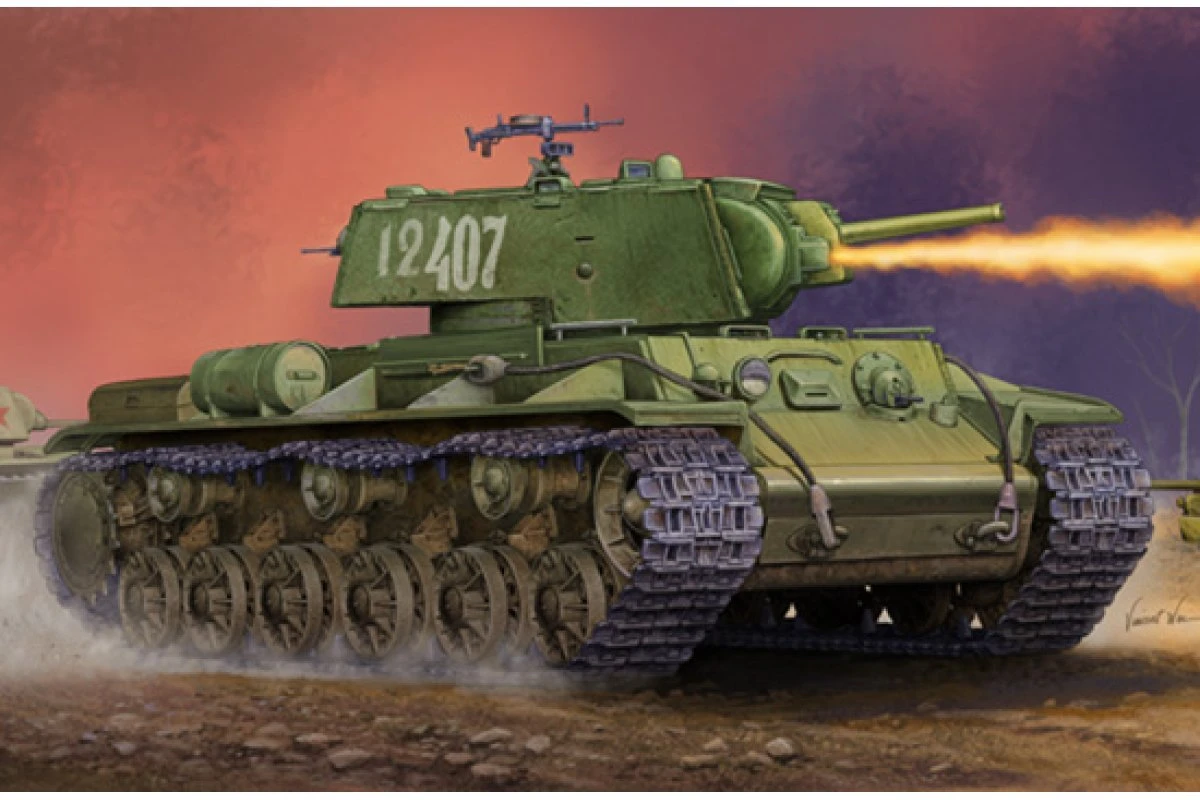 01568 | Trumpeter 1/35 Soviet KV-8S Welded Turret Tank Scaled Plastic Model Kit 3 01568 | Trumpeter 1/35 Soviet KV-8S Welded Turret Tank Scaled Plastic Model Kit