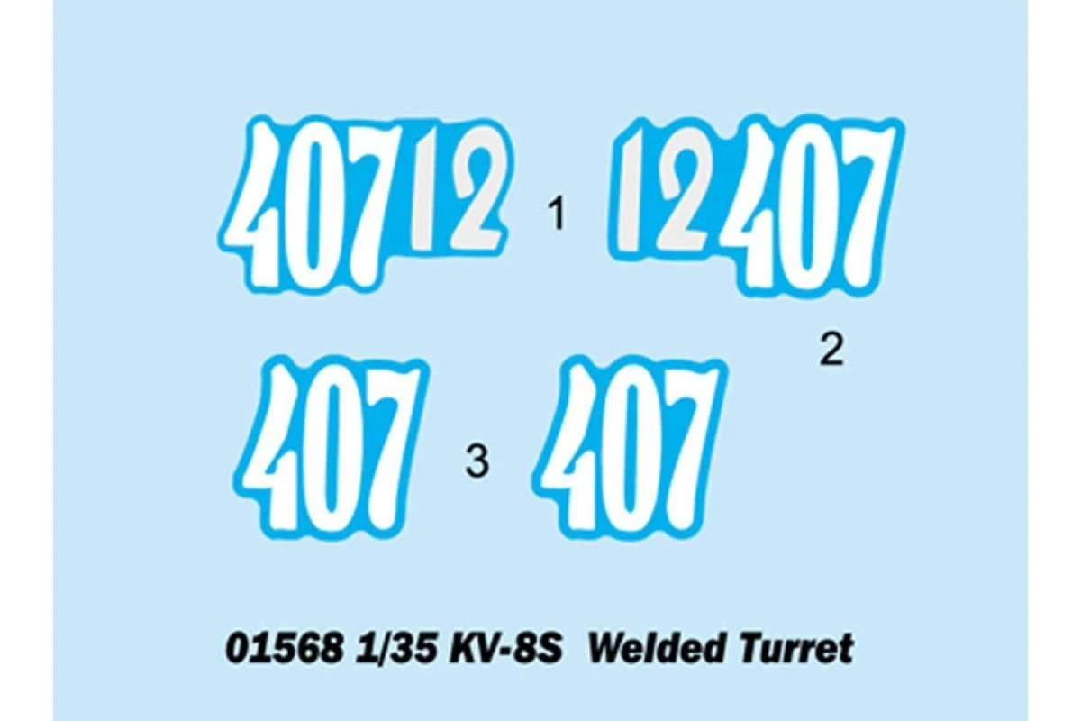 01568 | Trumpeter 1/35 Soviet KV-8S Welded Turret Tank Scaled Plastic Model Kit 5 01568 | Trumpeter 1/35 Soviet KV-8S Welded Turret Tank Scaled Plastic Model Kit - Image 3
