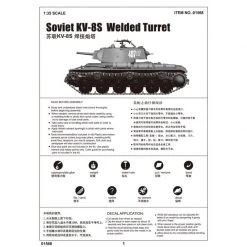 01568 | Trumpeter 1/35 Soviet KV-8S Welded Turret Tank Scaled Plastic Model Kit 23 01568 | Trumpeter 1/35 Soviet KV-8S Welded Turret Tank Scaled Plastic Model Kit -Mini Crafters Store TRU 01568 11 1200x800 1