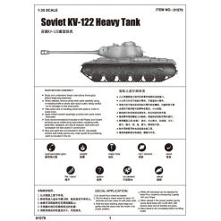 01570 | Trumpeter 1/35 Soviet KV-122 Heavy Tank Scaled Plastic Model Kit -Mini Crafters Store TRU 01570 05 1200x800 1