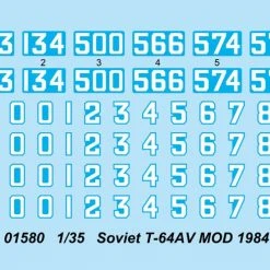 01580 | Trumpeter 1/35 Soviet 1984 T-64AV Tank Scaled Plastic Model Kit -Mini Crafters Store TRU 01580 52 1200x800 1