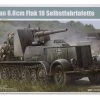 01585 | Trumpeter 1/35 German 8.8cm Flak 18 Selbstfahrlafette Half-Track Self-Propelled Gun Scaled Plastic Model Kit -Mini Crafters Store TRU 01585 00 1200x800 1
