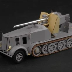 01585 | Trumpeter 1/35 German 8.8cm Flak 18 Selbstfahrlafette Half-Track Self-Propelled Gun Scaled Plastic Model Kit -Mini Crafters Store TRU 01585 69 1200x800 1