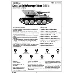 01586 | Trumpeter 1/35 Krupp/Ardelt Waffentrager 105mm LeFH-18 Self-Propelled Gun Scaled Plastic Model Kit -Mini Crafters Store TRU 01586 53 1200x800 1