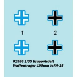 01586 | Trumpeter 1/35 Krupp/Ardelt Waffentrager 105mm LeFH-18 Self-Propelled Gun Scaled Plastic Model Kit -Mini Crafters Store TRU 01586 54 1200x800 1