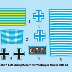 01587 | Trumpeter 1/35 German Krupp/Adrelt Waffentrager 88mm Pak-43 Self-Propelled Gun Scaled Plastic Model Kit -Mini Crafters Store TRU 01587 53 1200x800 1