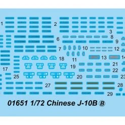 01651 | Trumpeter 1/72 Chinese J-10B Jet Scaled Plastic Model Kit -Mini Crafters Store TRU 01651 52 1200x800 1