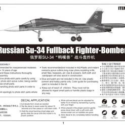 01652 | Trumpeter 1/72 Russian Su-34 Fullback Bomber/Fighter Jet Scaled Plastic Model Kit -Mini Crafters Store TRU 01652 55 1200x800 1