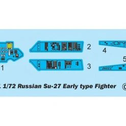 01661 | Trumpeter 1/72 Su-27 Early Type Fighter Jet Scaled Plastic Model Kit -Mini Crafters Store TRU 01661 64 1200x800 1