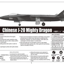 01663 | Trumpeter 1/72 Chinese J-20 Mighty Dragon Fighter Jet Scaled Plastic Model Kit -Mini Crafters Store TRU 01663 59 1200x800 1