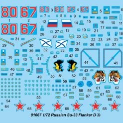 01667 | Trumpeter 1/72 Russian Su-33 Flanker D Fighter Jet Scaled Plastic Model Kit -Mini Crafters Store TRU 01667 53 1200x800 1