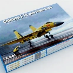 01670 | Trumpeter 1/72 Chinese J-15 Fighter Jet W/ Flight Deck Scaled Plastic Model Kit -Mini Crafters Store TRU 01670 53 1200x800 1