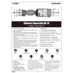 01671 | Trumpeter 1/72 Chinese Spaceship #10 (Pre Painted) Scaled Plastic Model Kit -Mini Crafters Store TRU 01671 57 1200x800 1