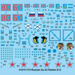 01678 | Trumpeter 1/72 Russian Su-33 Flanker D Fighter Jet Scaled Plastic Model Kit -Mini Crafters Store TRU 01678 53 1200x800 1