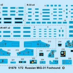 01679 | Trumpeter 1/72 Russian MiG-31 Foxhound Fighter Jet Scaled Plastic Model Kit -Mini Crafters Store TRU 01679 57 1200x800 1