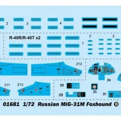 01681 | Trumpeter 1/72 Russian MiG-31M Foxhound Jet Scaled Plastic Model Kit -Mini Crafters Store TRU 01681 54 1200x800 1