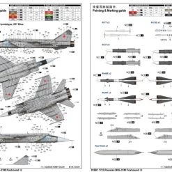 01681 | Trumpeter 1/72 Russian MiG-31M Foxhound Jet Scaled Plastic Model Kit -Mini Crafters Store TRU 01681 55 1200x800 1