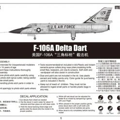 01682 | Trumpeter 1/72 F-106A Delta Dart Fighter Jet Scaled Plastic Model Kit -Mini Crafters Store TRU 01682 52 1200x800 1