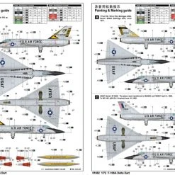 01682 | Trumpeter 1/72 F-106A Delta Dart Fighter Jet Scaled Plastic Model Kit -Mini Crafters Store TRU 01682 55 1200x800 1