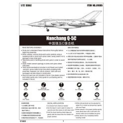 01685 | Trumpeter 1/72 Nanchang Q-5C Jet Scaled Plastic Model Kit -Mini Crafters Store TRU 01685 53 1200x800 1