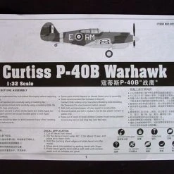 02228 | Trumpeter 1/32 Curtiss P-40B Warhawk Tomahawk Mk. II A Fighter Scaled Plastic Model Kit -Mini Crafters Store TRU 02228 56 1200x800 1