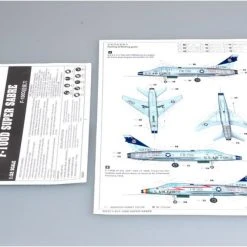 02232 | Trumpeter 1/32 North American F-100D Super Sabre Fighter Jet Scaled Plastic Model Kit -Mini Crafters Store TRU 02232 61 1200x800 1