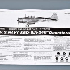02243 | Trumpeter 1/32 U.S Navy SBD-5/A-24B Dauntless Bomber Scaled Plastic Model Kit -Mini Crafters Store TRU 02243 54 1200x800 1