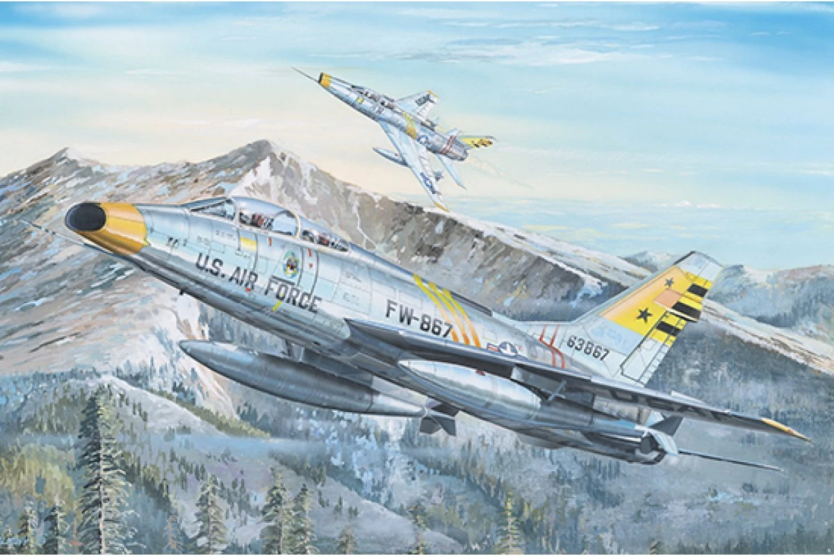 02246 | Trumpeter 1/32 F-100F Super Sabre Jet Fighter Scaled Plastic Model Kit 3 02246 | Trumpeter 1/32 F-100F Super Sabre Jet Fighter Scaled Plastic Model Kit