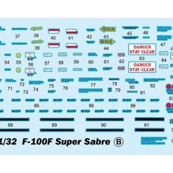 02246 | Trumpeter 1/32 F-100F Super Sabre Jet Fighter Scaled Plastic Model Kit 23 02246 | Trumpeter 1/32 F-100F Super Sabre Jet Fighter Scaled Plastic Model Kit -Mini Crafters Store TRU 02246 03 1200x800 1