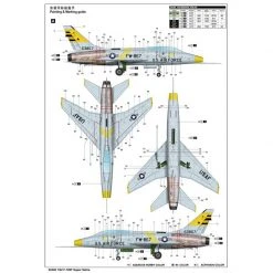 02246 | Trumpeter 1/32 F-100F Super Sabre Jet Fighter Scaled Plastic Model Kit 25 02246 | Trumpeter 1/32 F-100F Super Sabre Jet Fighter Scaled Plastic Model Kit -Mini Crafters Store TRU 02246 05 1200x800 1