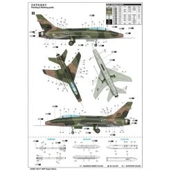 02246 | Trumpeter 1/32 F-100F Super Sabre Jet Fighter Scaled Plastic Model Kit 26 02246 | Trumpeter 1/32 F-100F Super Sabre Jet Fighter Scaled Plastic Model Kit -Mini Crafters Store TRU 02246 06 1200x800 1