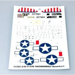 02262 | Trumpeter 1/32 P-47 Thunderbolt Razorback Fighter Scaled Plastic Model Kit -Mini Crafters Store TRU 02262 57 1200x800 1