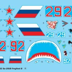 02277 | Trumpeter 1/32 Su-25UB Frogfoot B Jet Scaled Plastic Model Kit -Mini Crafters Store TRU 02277 54 1200x800 1