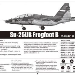 02277 | Trumpeter 1/32 Su-25UB Frogfoot B Jet Scaled Plastic Model Kit -Mini Crafters Store TRU 02277 68 1200x800 1