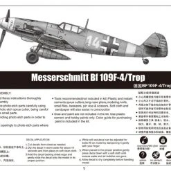 02293 | Trumpeter 1/32 Messerschmitt Bf 109F-4/Trop Fighter Scaled Plastic Model Kit -Mini Crafters Store TRU 02293 55 1200x800 1