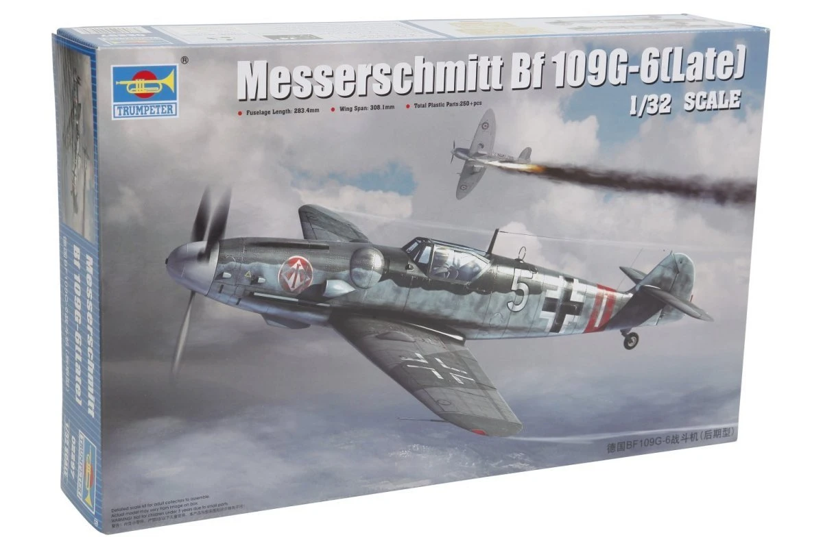 02297 | Trumpeter 1/32 Messerschmitt Bf 109G-6 (Late) Scaled Plastic Model Kit 3 02297 | Trumpeter 1/32 Messerschmitt Bf 109G-6 (Late) Scaled Plastic Model Kit