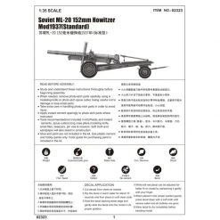 02323 | Trumpeter 1/35 Soviet ML-20 152mm Howitzer M1937 (Standard) Scaled Plastic Model Kit -Mini Crafters Store TRU 02323 57 1200x800 1