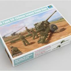 02335 | Trumpeter 1/35 PLA Type 59 130 Towed Field Gun Scaled Plastic Model Kit -Mini Crafters Store TRU 02335 60 1200x800 1