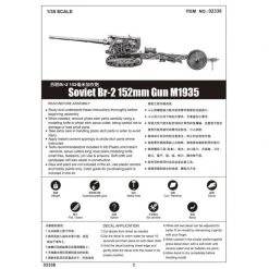02338 | Trumpeter 1/35 Soviet Br-2 152mm Gun M1935 Self-Propelled Gun Scaled Plastic Model Kit -Mini Crafters Store TRU 02338 52 1200x800 1