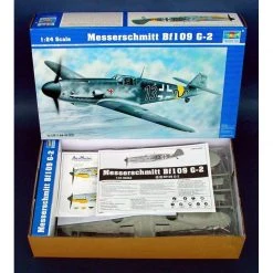 02406 | Trumpeter 1/24 Messerschmitt Bf109 G-2 Fighter Bomber Scaled Plastic Model Kit -Mini Crafters Store TRU 02406 53 1200x800 1