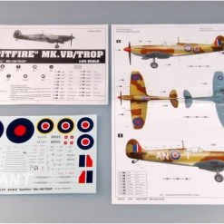 02412 | Trumpeter 1/24 Supermarine Spitfire Mk. VB/TROP Fighter Scaled Plastic Model Kit -Mini Crafters Store TRU 02412 68 1200x800 1