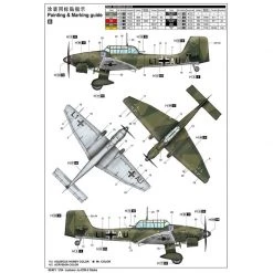 02421 | Trumpeter 1/24 Junkers Ju-87B-2 Stuka Bomber Scaled Plastic Model Kit -Mini Crafters Store TRU 02421 03 1200x800 1